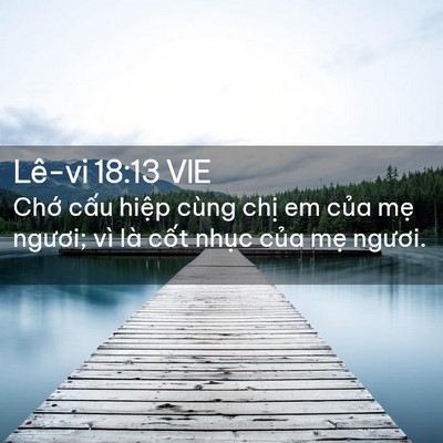 Picture 02 - Lê-vi 18:13 VIE - Chớ cấu hiệp cùng chị em của mẹ - Bible Verse Picture