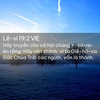 Picture 02 - Lê-vi 19:2 VIE - Hãy truyền cho cả hội chúng Y-sơ-ra-ên - Bible Verse Picture