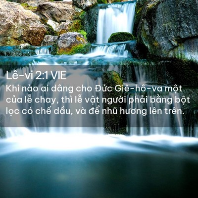 Picture 02 - Lê-vi 2:1 VIE - Khi nào ai dâng cho Đức Giê-hô-va một - Bible Verse Picture