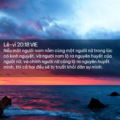 Picture 02 - Lê-vi 20:18 VIE - Nếu một người nam nằm cùng một - Bible Verse Picture