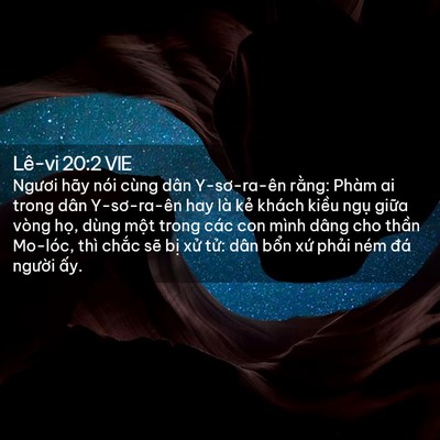 Picture 02 - Lê-vi 20:2 VIE - Ngươi hãy nói cùng dân Y-sơ-ra-ên rằng: - Bible Verse Picture
