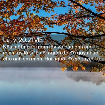 Picture 02 - Lê-vi 20:21 VIE - Nếu một người nam lấy vợ của anh em - Bible Verse Picture
