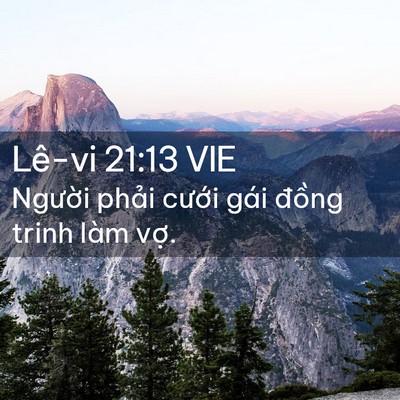 Picture 02 - Lê-vi 21:13 VIE - Người phải cưới gái đồng trinh làm - Bible Verse Picture