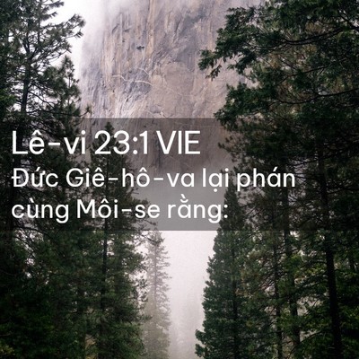 Picture 02 - Lê-vi 23:1 VIE - Đức Giê-hô-va lại phán cùng Môi-se - Bible Verse Picture