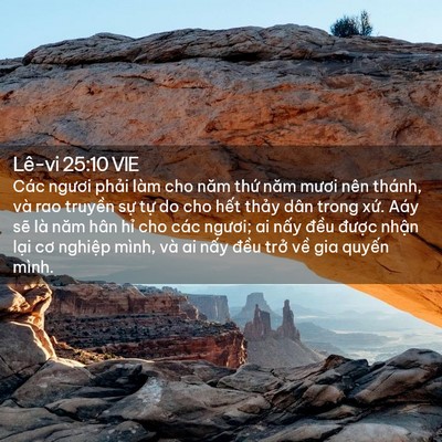 Picture 02 - Lê-vi 25:10 VIE - Các ngươi phải làm cho năm thứ năm - Bible Verse Picture