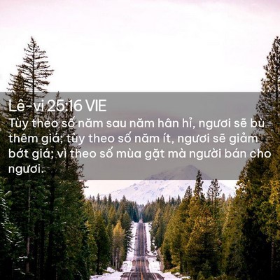 Picture 02 - Lê-vi 25:16 VIE - Tùy theo số năm sau năm hân hỉ, ngươi - Bible Verse Picture