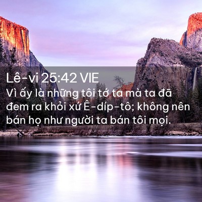 Picture 02 - Lê-vi 25:42 VIE - Vì ấy là những tôi tớ ta mà ta đã - Bible Verse Picture