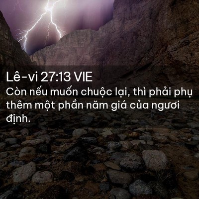 Picture 02 - Lê-vi 27:13 VIE - Còn nếu muốn chuộc lại, thì phải - Bible Verse Picture