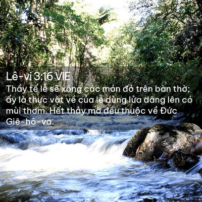Picture 02 - Lê-vi 3:16 VIE - Thầy tế lễ sẽ xông các món đó trên - Bible Verse Picture