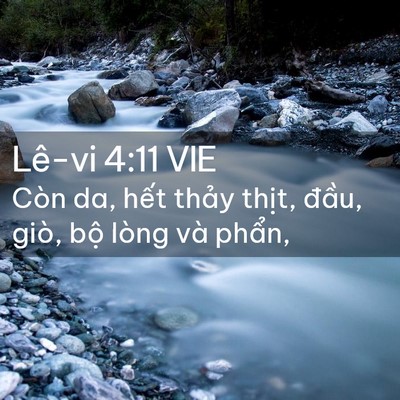 Picture 02 - Lê-vi 4:11 VIE - Còn da, hết thảy thịt, đầu, giò, bộ - Bible Verse Picture