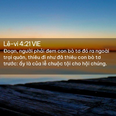 Picture 02 - Lê-vi 4:21 VIE - Đoạn, người phải đem con bò tơ đó ra - Bible Verse Picture