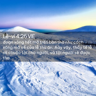 Picture 02 - Lê-vi 4:26 VIE - đoạn xông hết mỡ trên bàn thờ như - Bible Verse Picture