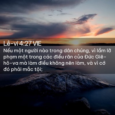 Picture 02 - Lê-vi 4:27 VIE - Nếu một người nào trong dân chúng, vì - Bible Verse Picture
