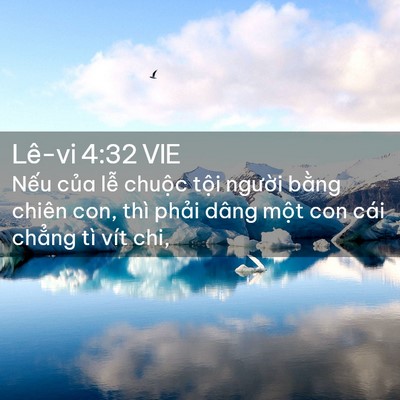 Picture 02 - Lê-vi 4:32 VIE - Nếu của lễ chuộc tội người bằng - Bible Verse Picture
