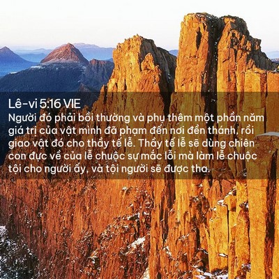 Picture 02 - Lê-vi 5:16 VIE - Người đó phải bồi thường và phụ - Bible Verse Picture
