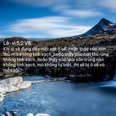 Picture 02 - Lê-vi 5:2 VIE - Khi ai sẽ đụng đến một vật ô uế, - Bible Verse Picture
