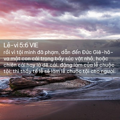 Picture 02 - Lê-vi 5:6 VIE - rồi vì tội mình đã phạm, dẫn đến - Bible Verse Picture
