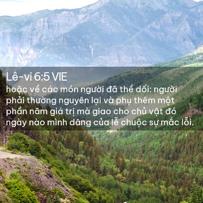 Picture 02 - Lê-vi 6:5 VIE - hoặc về các món người đã thề dối: - Bible Verse Picture
