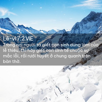 Picture 02 - Lê-vi 7:2 VIE - Trong nơi người ta giết con sinh dùng làm - Bible Verse Picture