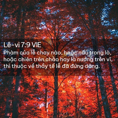 Picture 02 - Lê-vi 7:9 VIE - Phàm của lễ chay nào, hoặc nấu trong - Bible Verse Picture