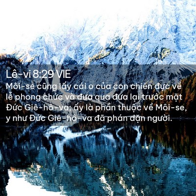 Picture 02 - Lê-vi 8:29 VIE - Môi-se cũng lấy cái o của con chiên - Bible Verse Picture