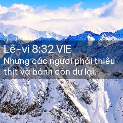 Picture 02 - Lê-vi 8:32 VIE - Nhưng các ngươi phải thiêu thịt và - Bible Verse Picture