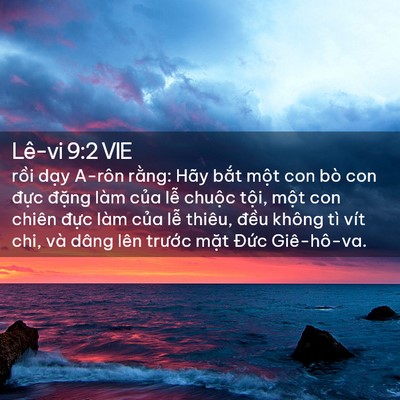Picture 02 - Lê-vi 9:2 VIE - rồi dạy A-rôn rằng: Hãy bắt một con - Bible Verse Picture