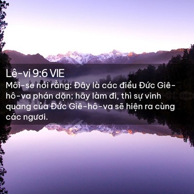 Picture 02 - Lê-vi 9:6 VIE - Môi-se nói rằng: Đây là các điều - Bible Verse Picture
