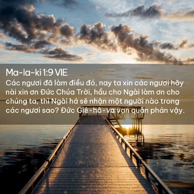 Picture 02 - Ma-la-ki 1:9 VIE - Các ngươi đã làm điều đó, nay ta xin - Bible Verse Picture