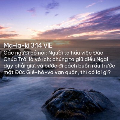 Picture 02 - Ma-la-ki 3:14 VIE - Các ngươi có nói: Người ta hầu việc - Bible Verse Picture