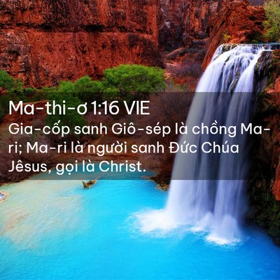 Picture 02 - Ma-thi-ơ 1:16 VIE - Gia-cốp sanh Giô-sép là chồng Ma-ri; Ma-ri - Bible Verse Picture
