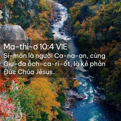Picture 02 - Ma-thi-ơ 10:4 VIE - Si-môn là người Ca-na-an, cùng Giu-đa - Bible Verse Picture