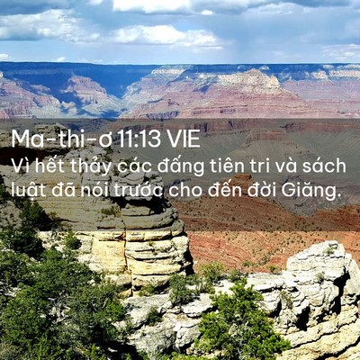 Picture 02 - Ma-thi-ơ 11:13 VIE - Vì hết thảy các đấng tiên tri và sách - Bible Verse Picture