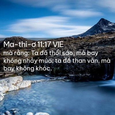 Picture 02 - Ma-thi-ơ 11:17 VIE - mà rằng: Ta đã thổi sáo, mà bay không - Bible Verse Picture