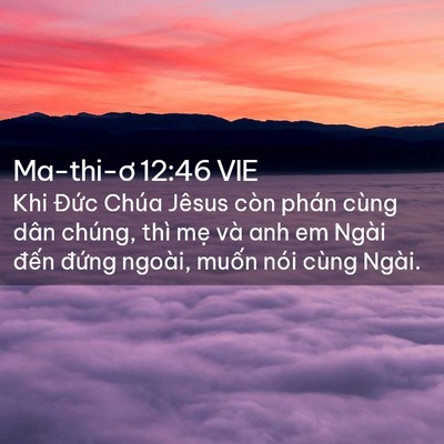 Picture 02 - Ma-thi-ơ 12:46 VIE - Khi Đức Chúa Jêsus còn phán cùng dân - Bible Verse Picture