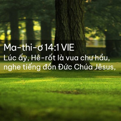 Picture 02 - Ma-thi-ơ 14:1 VIE - Lúc ấy, Hê-rốt là vua chư hầu, nghe - Bible Verse Picture