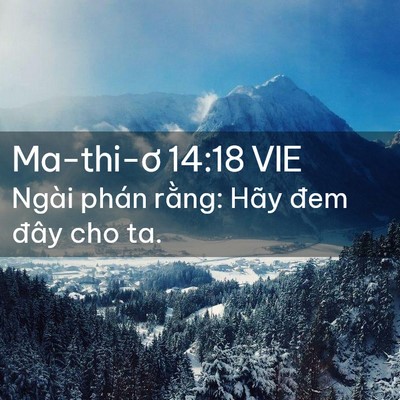 Picture 02 - Ma-thi-ơ 14:18 VIE - Ngài phán rằng: Hãy đem đây cho - Bible Verse Picture