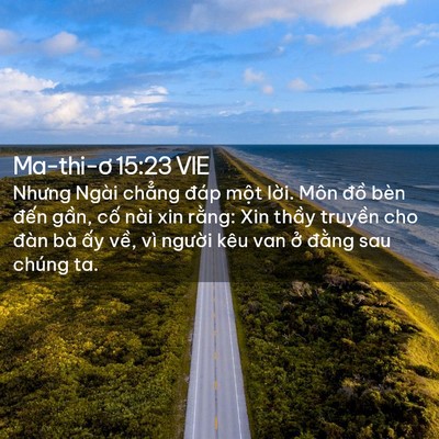 Picture 02 - Ma-thi-ơ 15:23 VIE - Nhưng Ngài chẳng đáp một lời. Môn - Bible Verse Picture