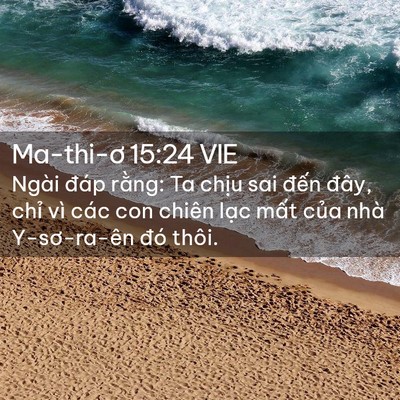 Picture 02 - Ma-thi-ơ 15:24 VIE - Ngài đáp rằng: Ta chịu sai đến đây, - Bible Verse Picture