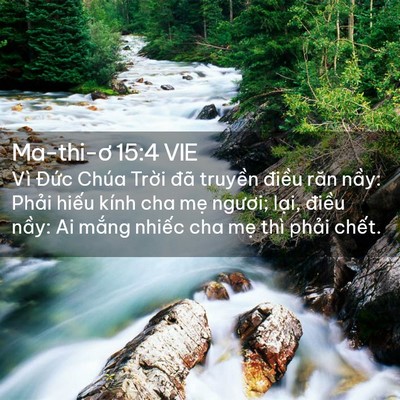 Picture 02 - Ma-thi-ơ 15:4 VIE - Vì Đức Chúa Trời đã truyền điều - Bible Verse Picture
