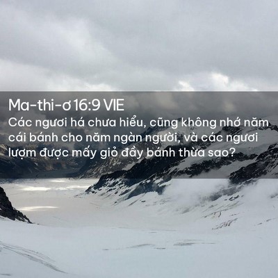 Picture 02 - Ma-thi-ơ 16:9 VIE - Các ngươi há chưa hiểu, cũng không nhớ - Bible Verse Picture
