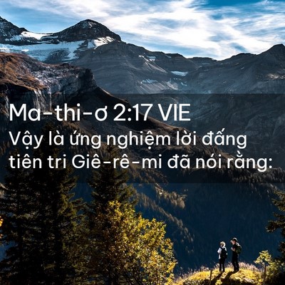 Picture 02 - Ma-thi-ơ 2:17 VIE - Vậy là ứng nghiệm lời đấng tiên tri - Bible Verse Picture