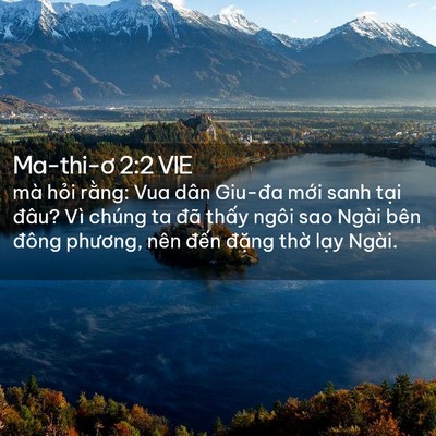 Picture 02 - Ma-thi-ơ 2:2 VIE - mà hỏi rằng: Vua dân Giu-đa mới sanh - Bible Verse Picture