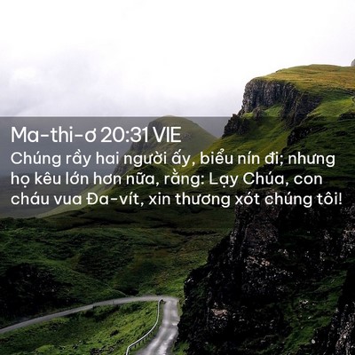 Picture 02 - Ma-thi-ơ 20:31 VIE - Chúng rầy hai người ấy, biểu nín đi; - Bible Verse Picture