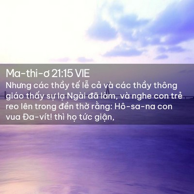 Picture 02 - Ma-thi-ơ 21:15 VIE - Nhưng các thầy tế lễ cả và các thầy - Bible Verse Picture