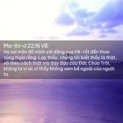 Picture 02 - Ma-thi-ơ 22:16 VIE - Họ sai môn đồ mình với đảng vua - Bible Verse Picture
