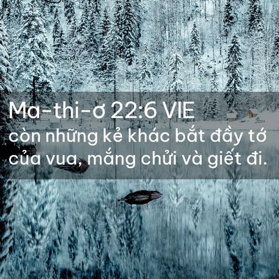 Picture 02 - Ma-thi-ơ 22:6 VIE - còn những kẻ khác bắt đầy tớ của - Bible Verse Picture