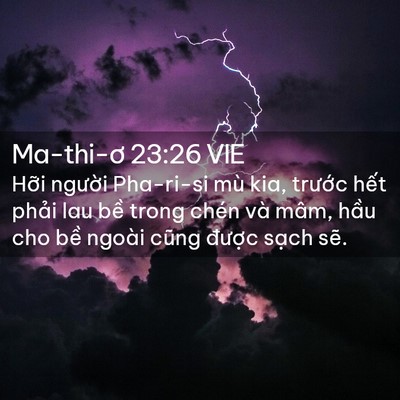 Picture 02 - Ma-thi-ơ 23:26 VIE - Hỡi người Pha-ri-si mù kia, trước hết - Bible Verse Picture