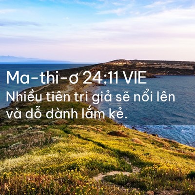 Picture 02 - Ma-thi-ơ 24:11 VIE - Nhiều tiên tri giả sẽ nổi lên và dỗ - Bible Verse Picture