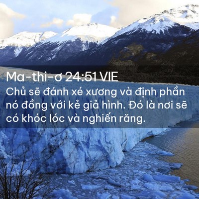 Picture 02 - Ma-thi-ơ 24:51 VIE - Chủ sẽ đánh xé xương và định phần - Bible Verse Picture